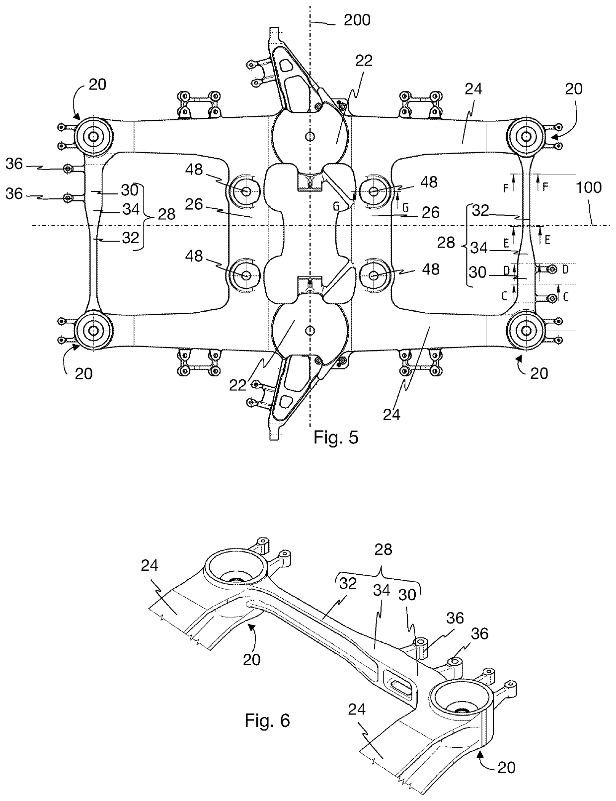 Bogie Frame With Asymmetrical Support Beam and Bogie of a Rail Vehicle