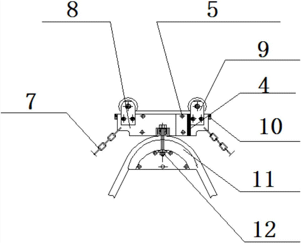 Novel rail-mounted festoon pulley system and mounting method thereof