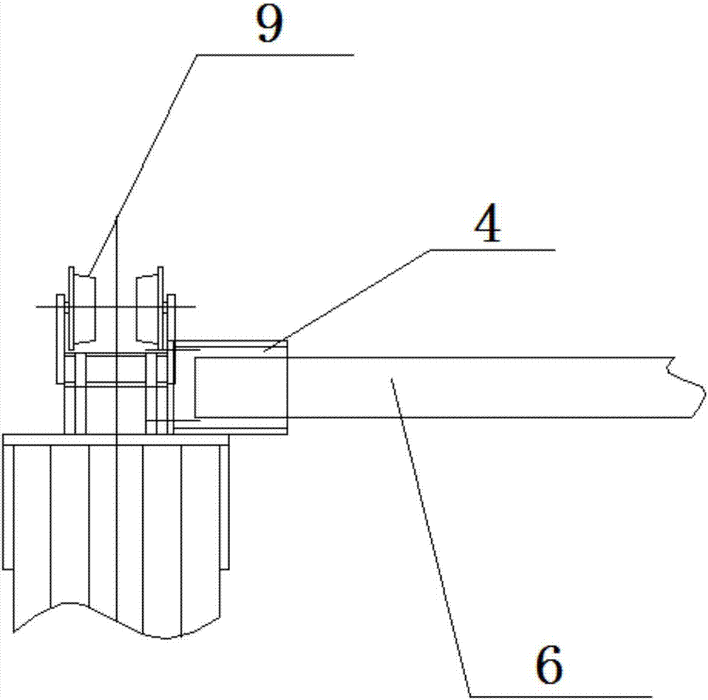 Novel rail-mounted festoon pulley system and mounting method thereof