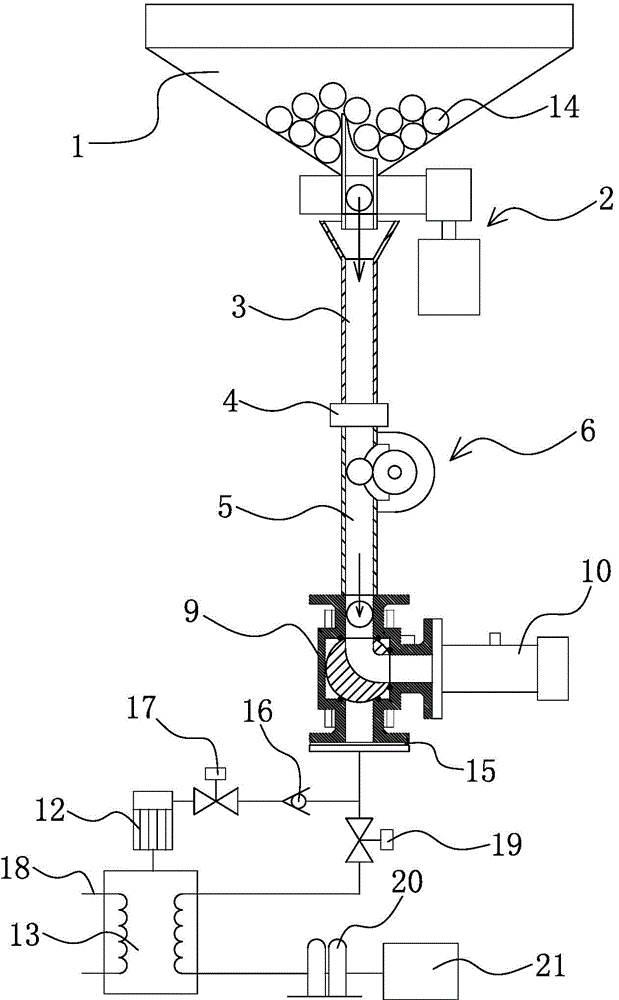 Automatic cleaning device for pipe inner wall