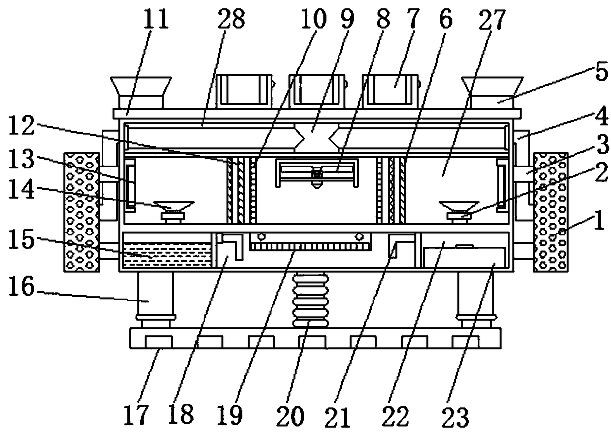 Ceiling-sucking type sterilizing air purifier for vehicles