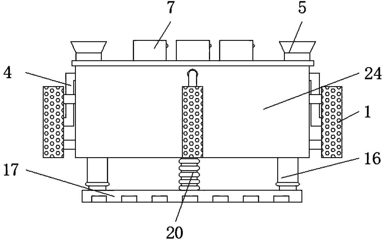 Ceiling-sucking type sterilizing air purifier for vehicles