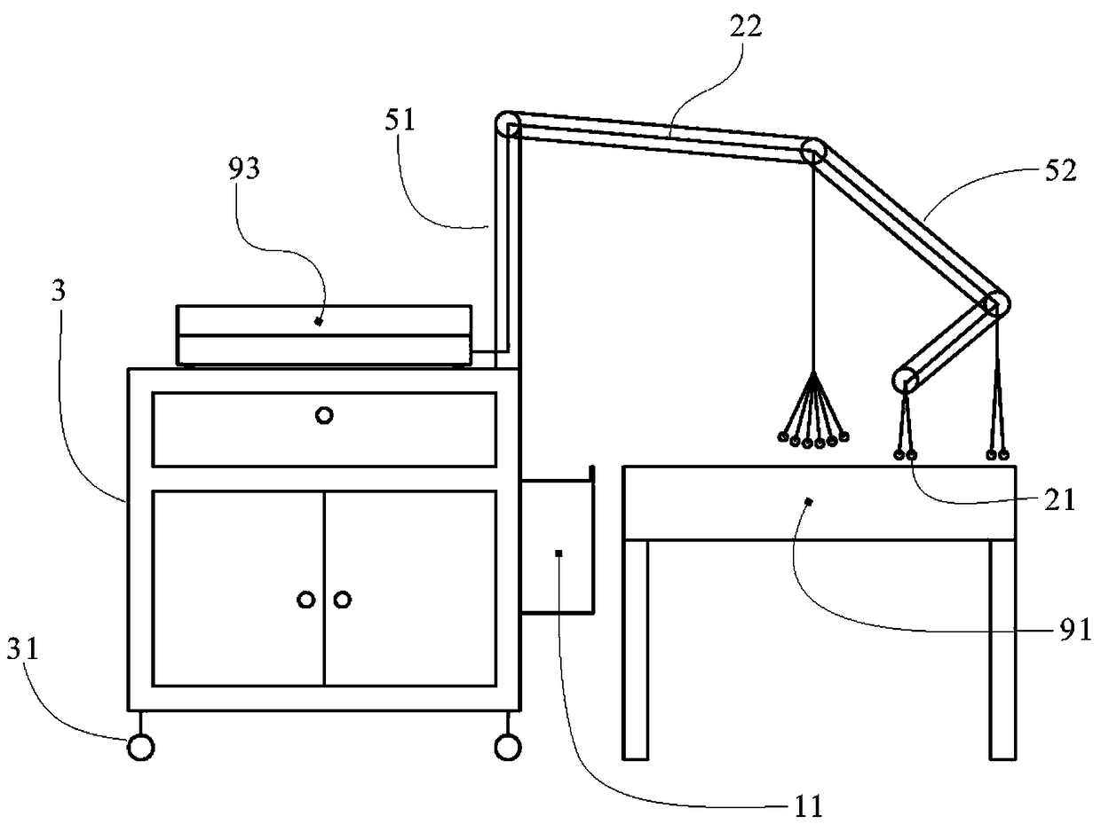 Medical measurement auxiliary device