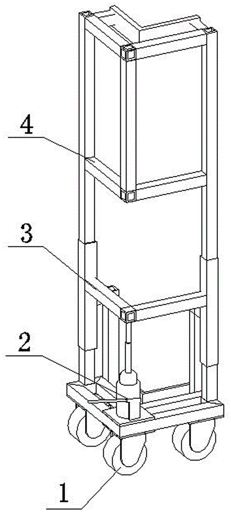 Moving and transporting device of accommodation module for ship and using method thereof