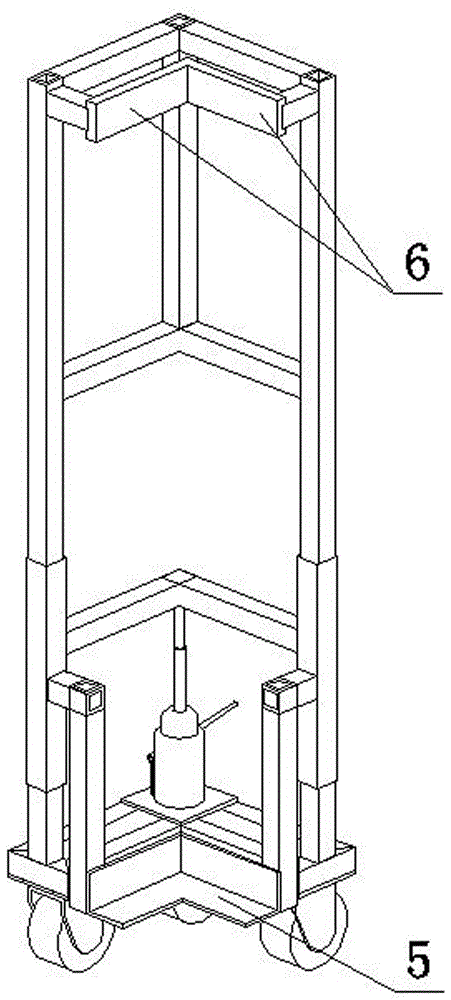 Moving and transporting device of accommodation module for ship and using method thereof