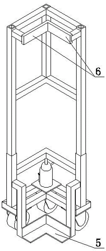 Moving and transporting device of accommodation module for ship and using method thereof