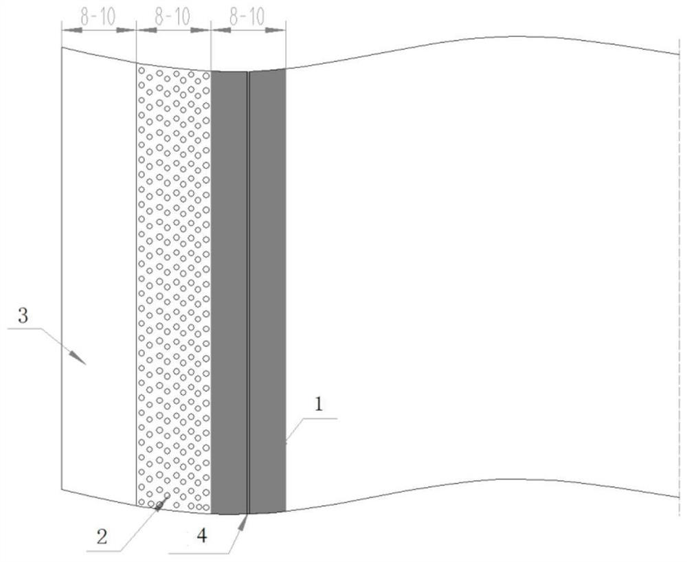 Edge-starching treatment system for knitted fabric