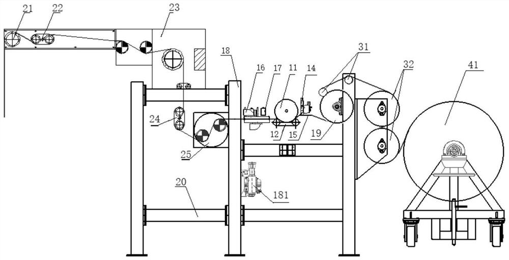 Edge-starching treatment system for knitted fabric