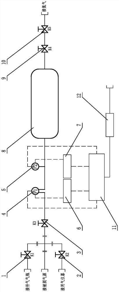 Sulfur hexafluoride decomposition product gas pressure monitoring device based on gas in-situ detection