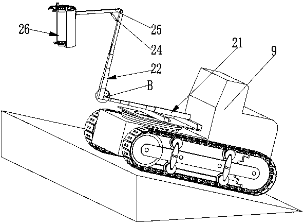 Machine for hoisting and rotating soil balls