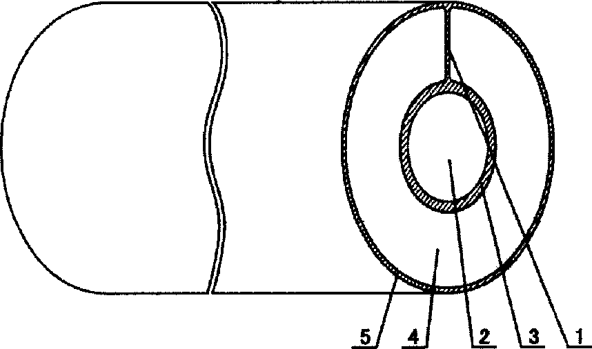 Laminated heat-preserving plastic composite pipe