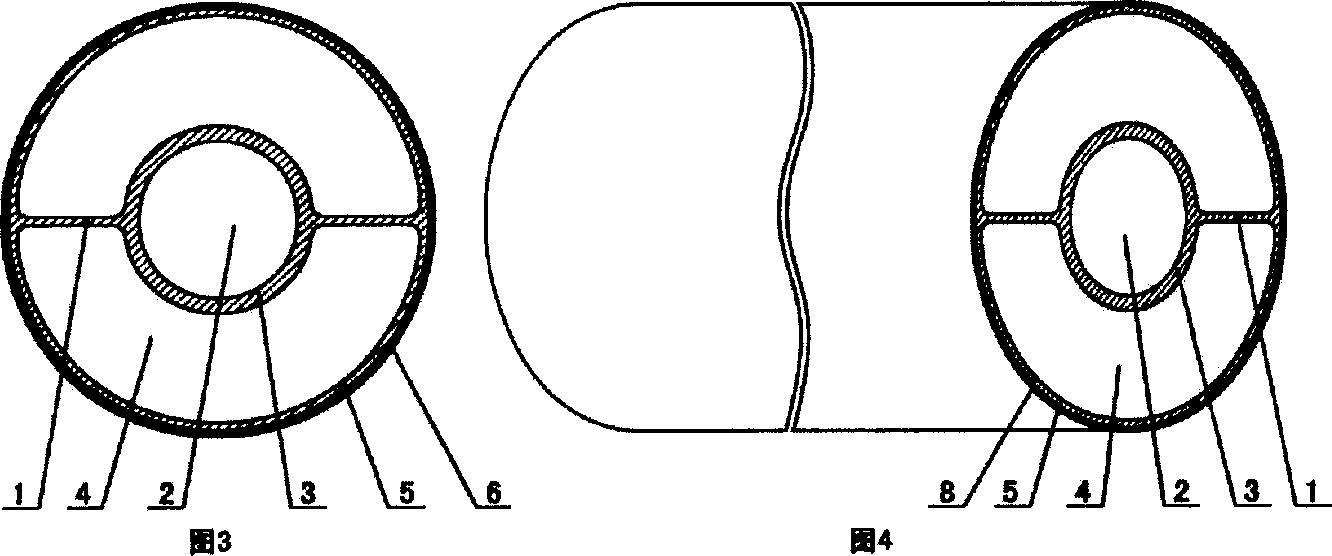 Laminated heat-preserving plastic composite pipe