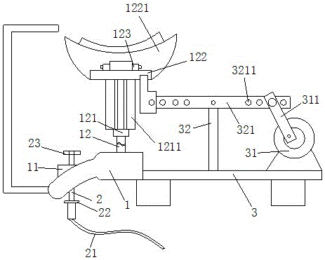 Electric-driven regulation device manufactured by moulds