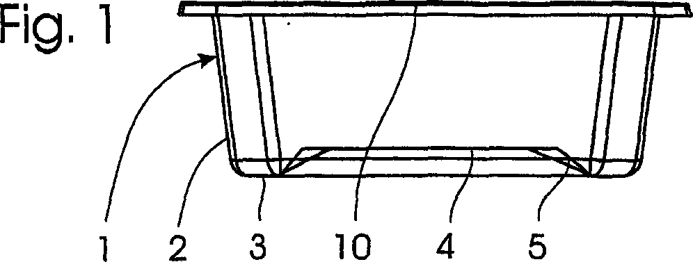 Packaging for foodstuff comprising a displaceable bottom body or lid part