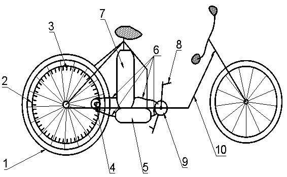 Novel labor-saving bicycle