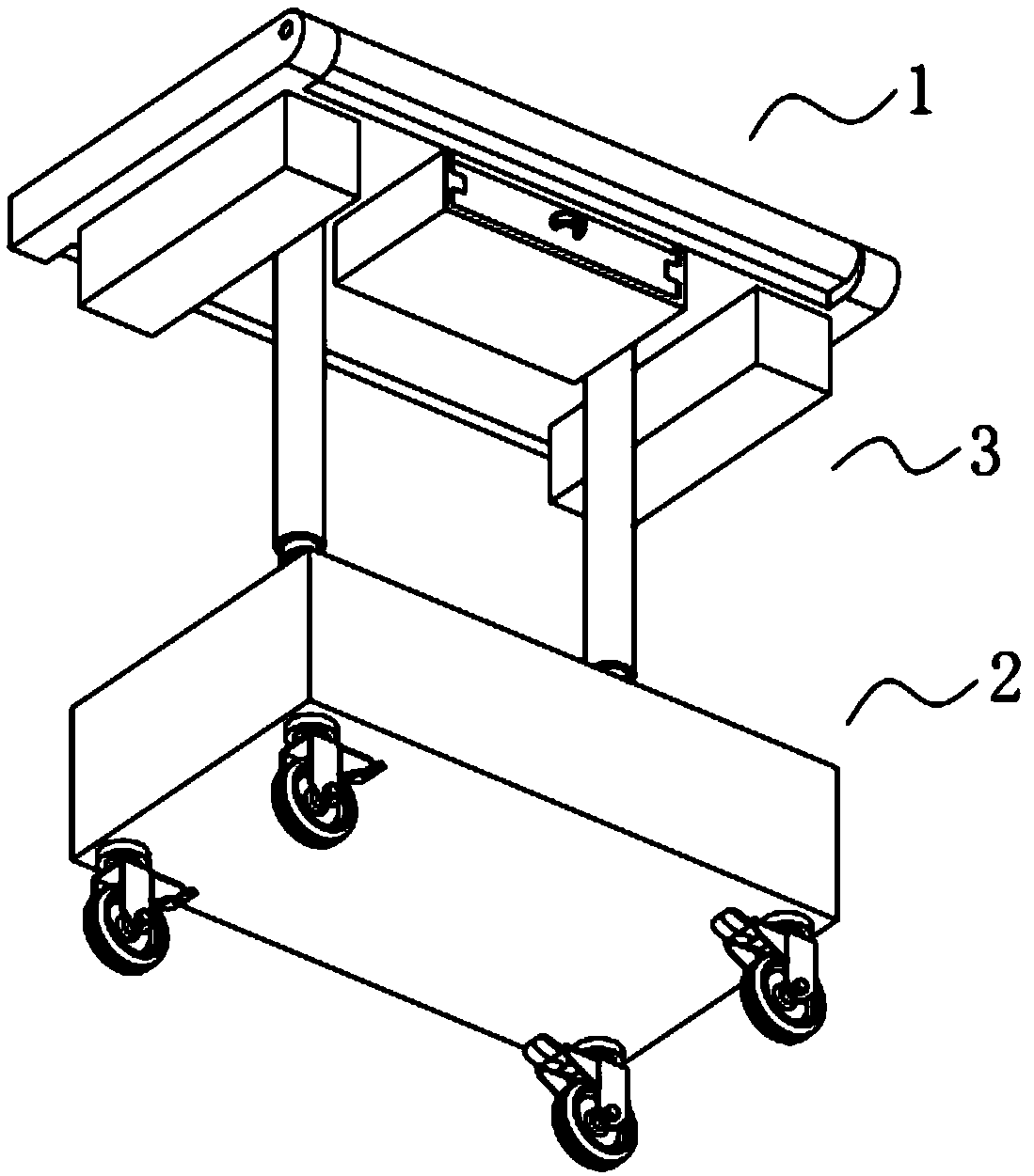 Multi-directional adjustable hand drawing table for automobile design