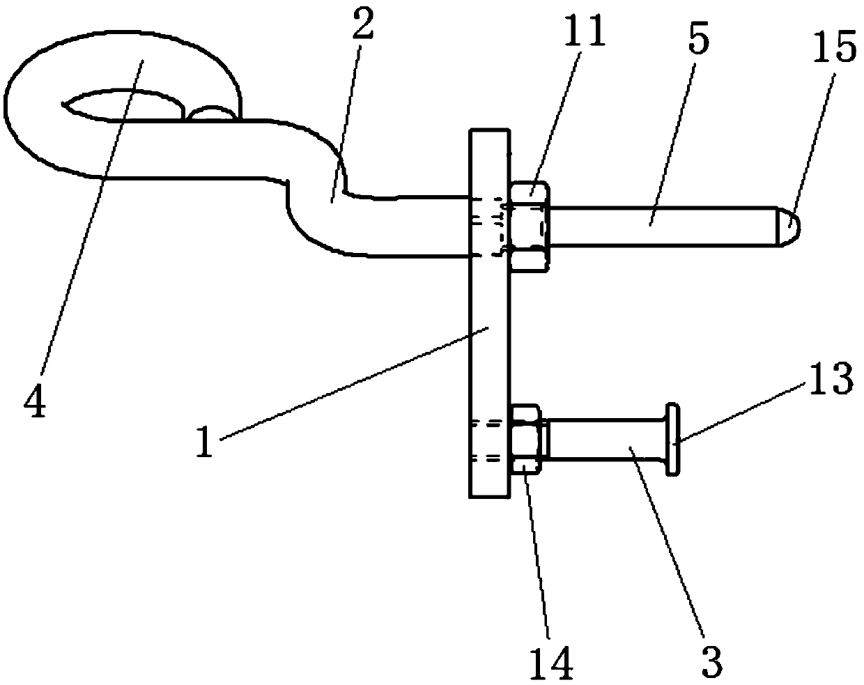 Self-locking lifting tool for injection pump of diesel engine