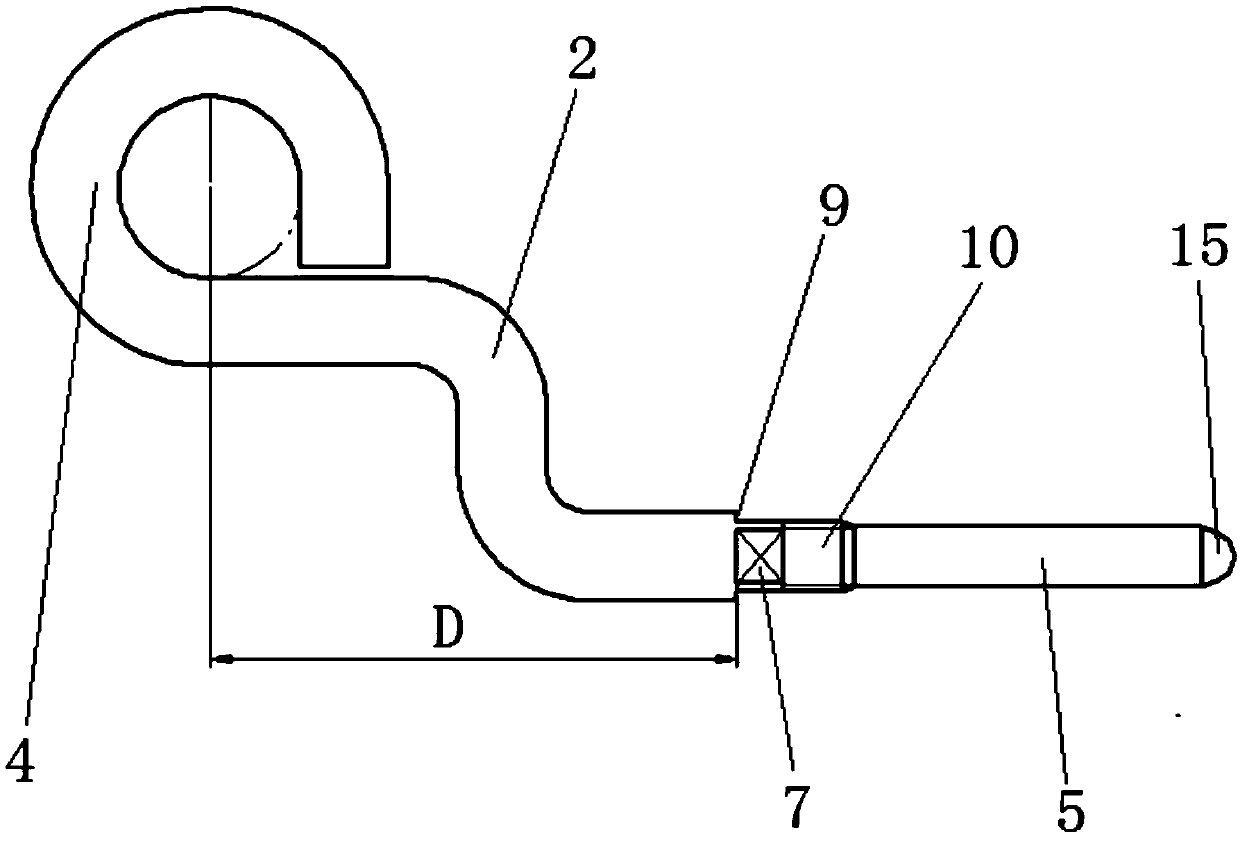 Self-locking lifting tool for injection pump of diesel engine