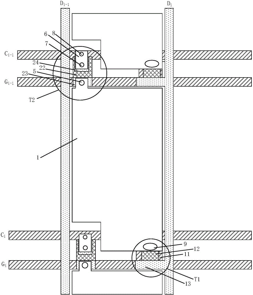 Pixel structure, method for driving pixel structure, display substrate and display panel