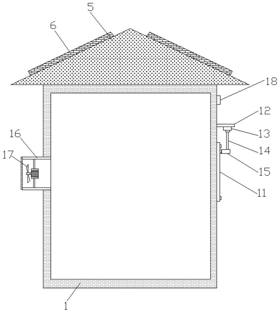 Electric power metering cabinet ventilation device