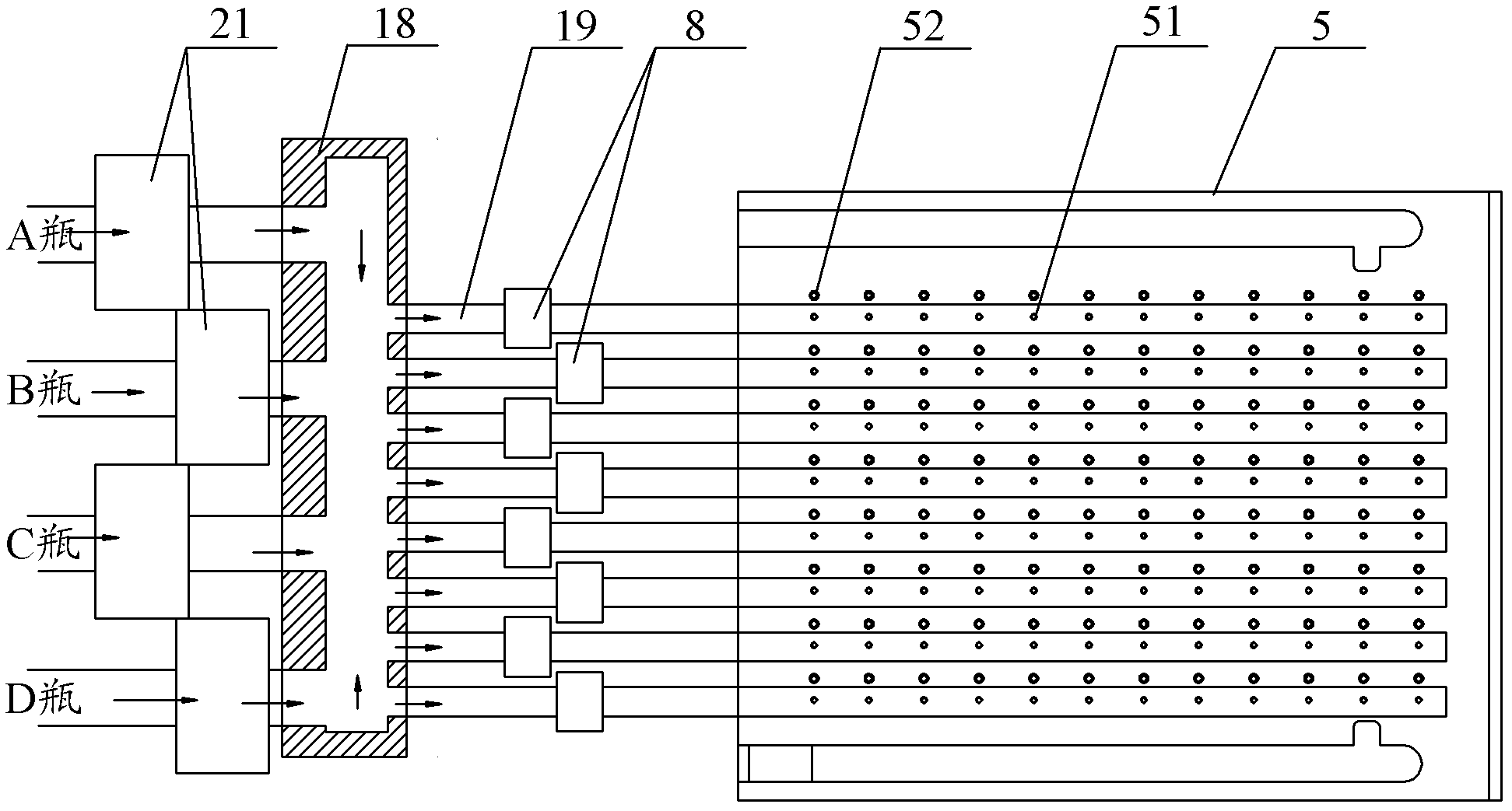 Pressure balance system of automatic ELISA (Enzyme-Linked Immunosorbent Assay) plate washer and automatic ELISA plate washer