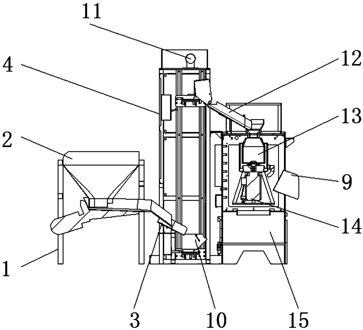 Centralized cleaning device with heating function