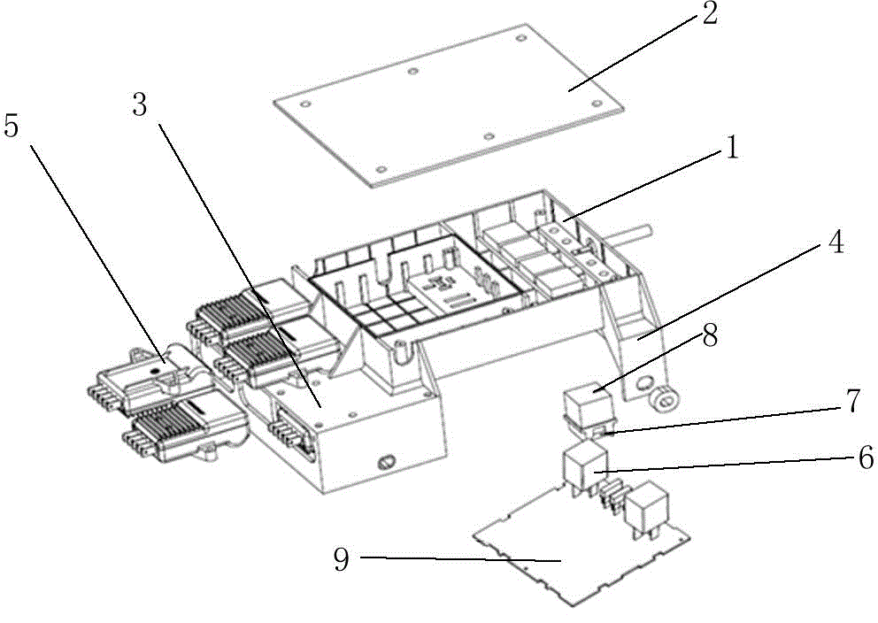 Integrated bus air-conditioner electric control box