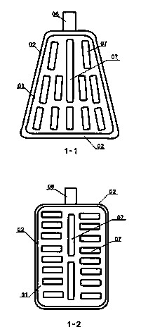 Improved single-side folding screen filter plate