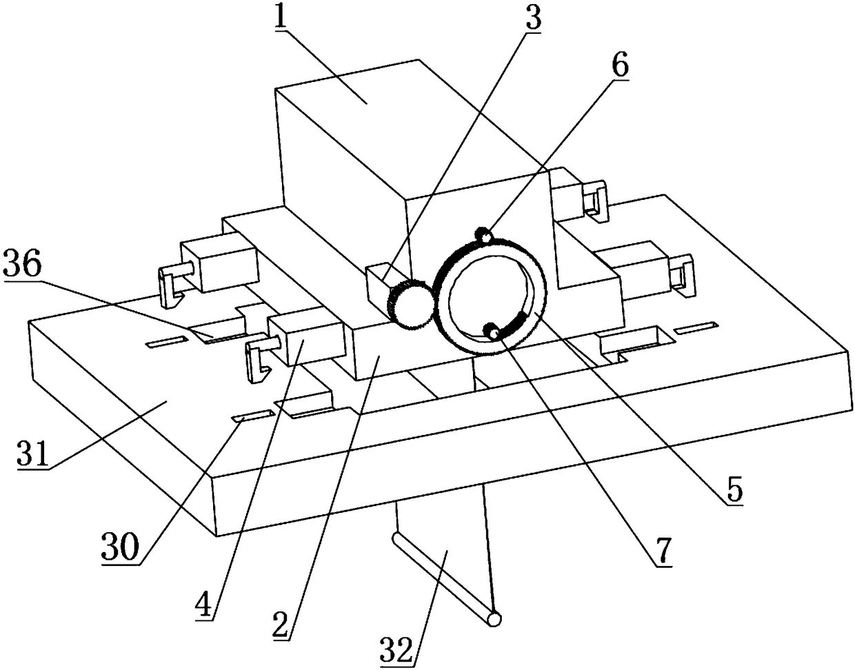 Hidden-type ceiling projection screen box