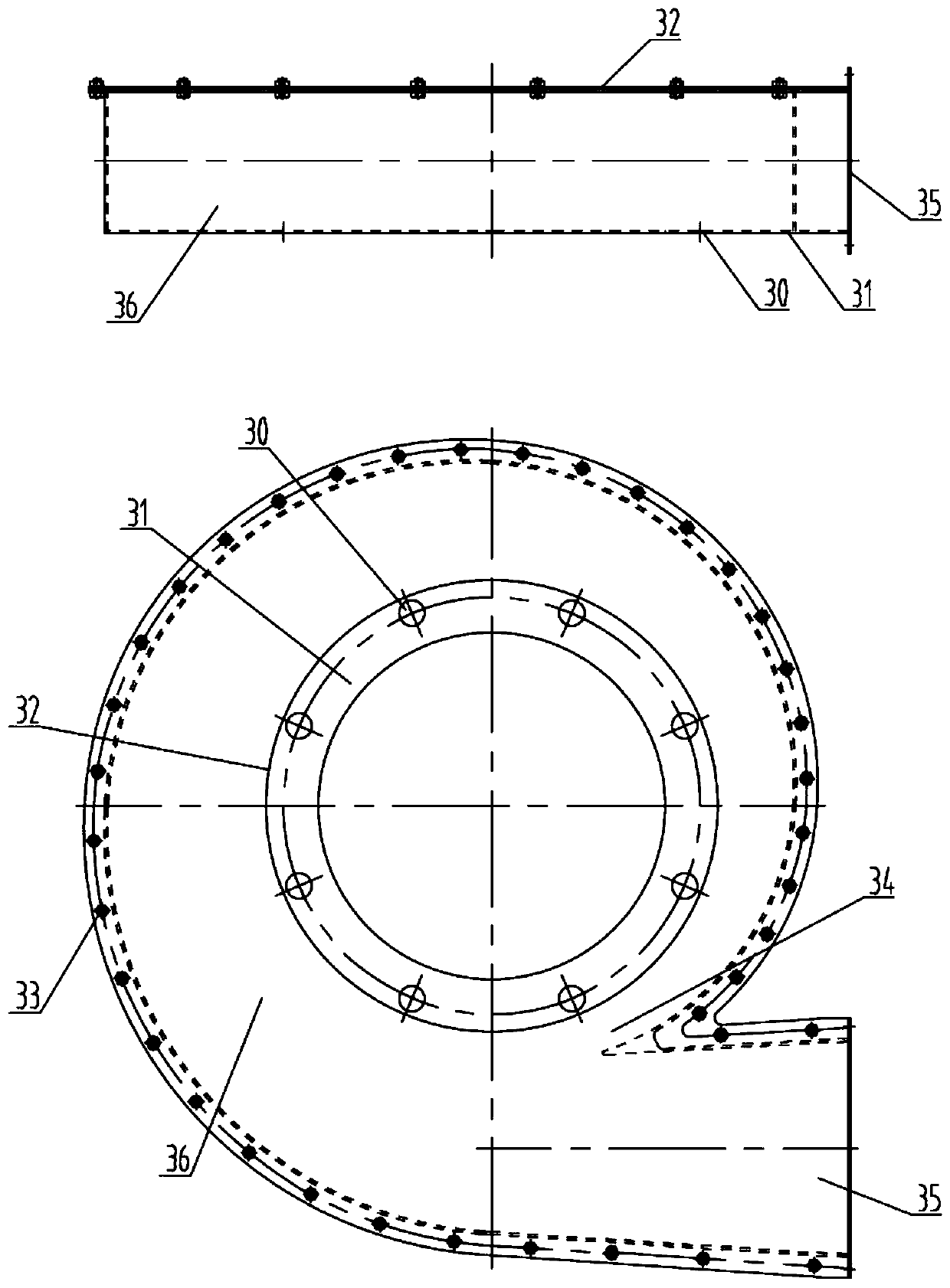 Forced circulation pump set equipment for water treatment system