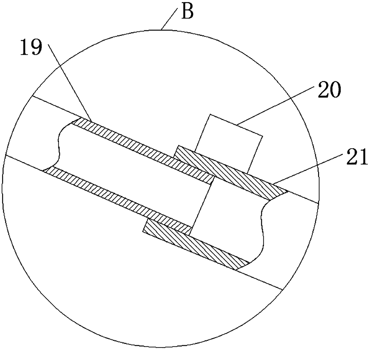 Feed supplying device for laying hen breeding