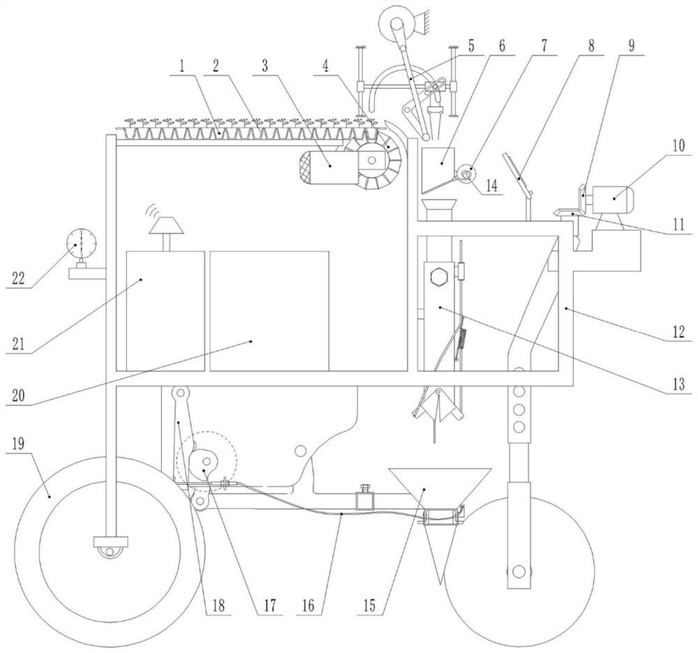 Facility electric vegetable transplanter