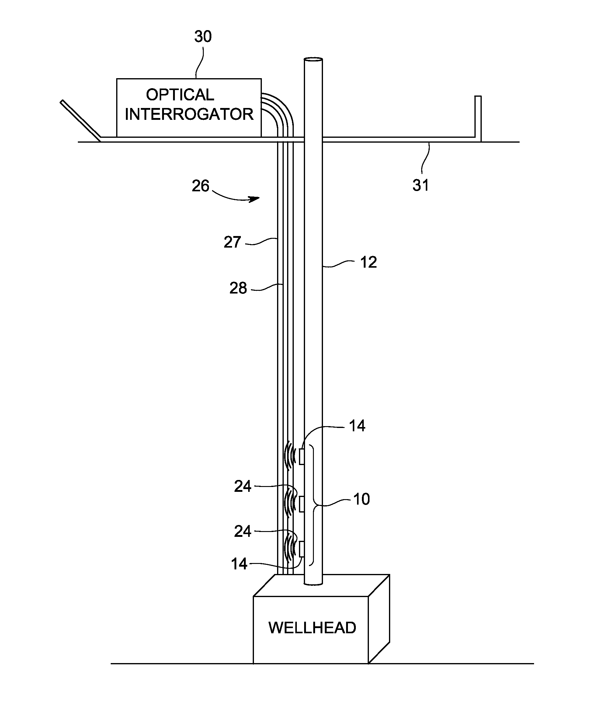 Acoustically-responsive optical data acquisition system for sensor data