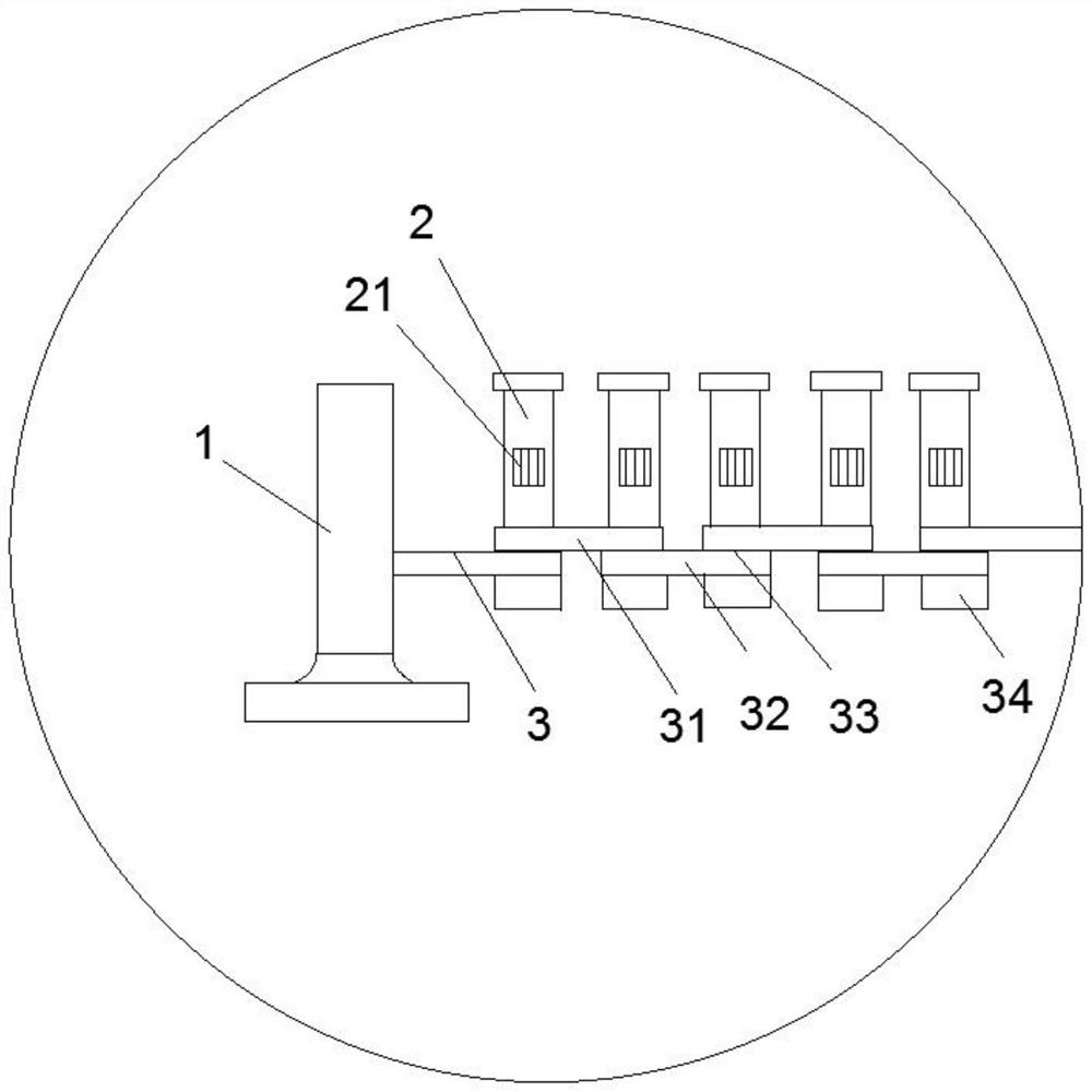 Coiled test tube rack