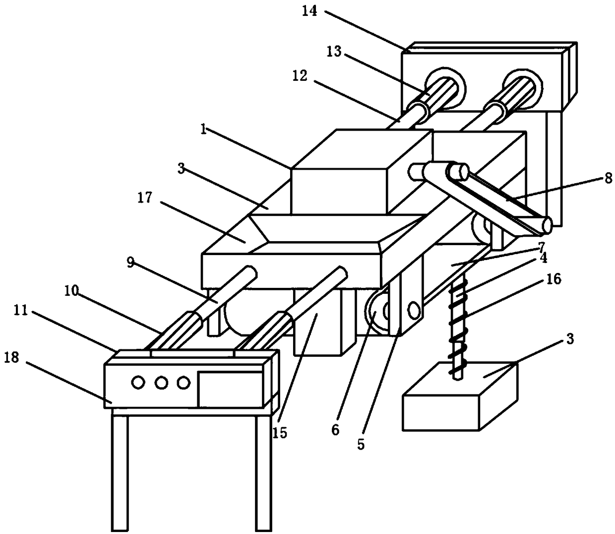 Batch-type tea vibration screening plant with dust removal function