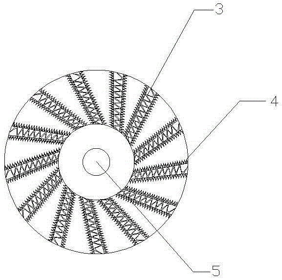 High-strength abrasion-resistant straw pulping machine abrasive disc