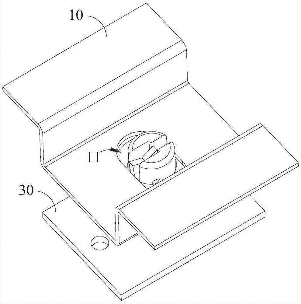 Connecting structure and television wall provided with connecting structure