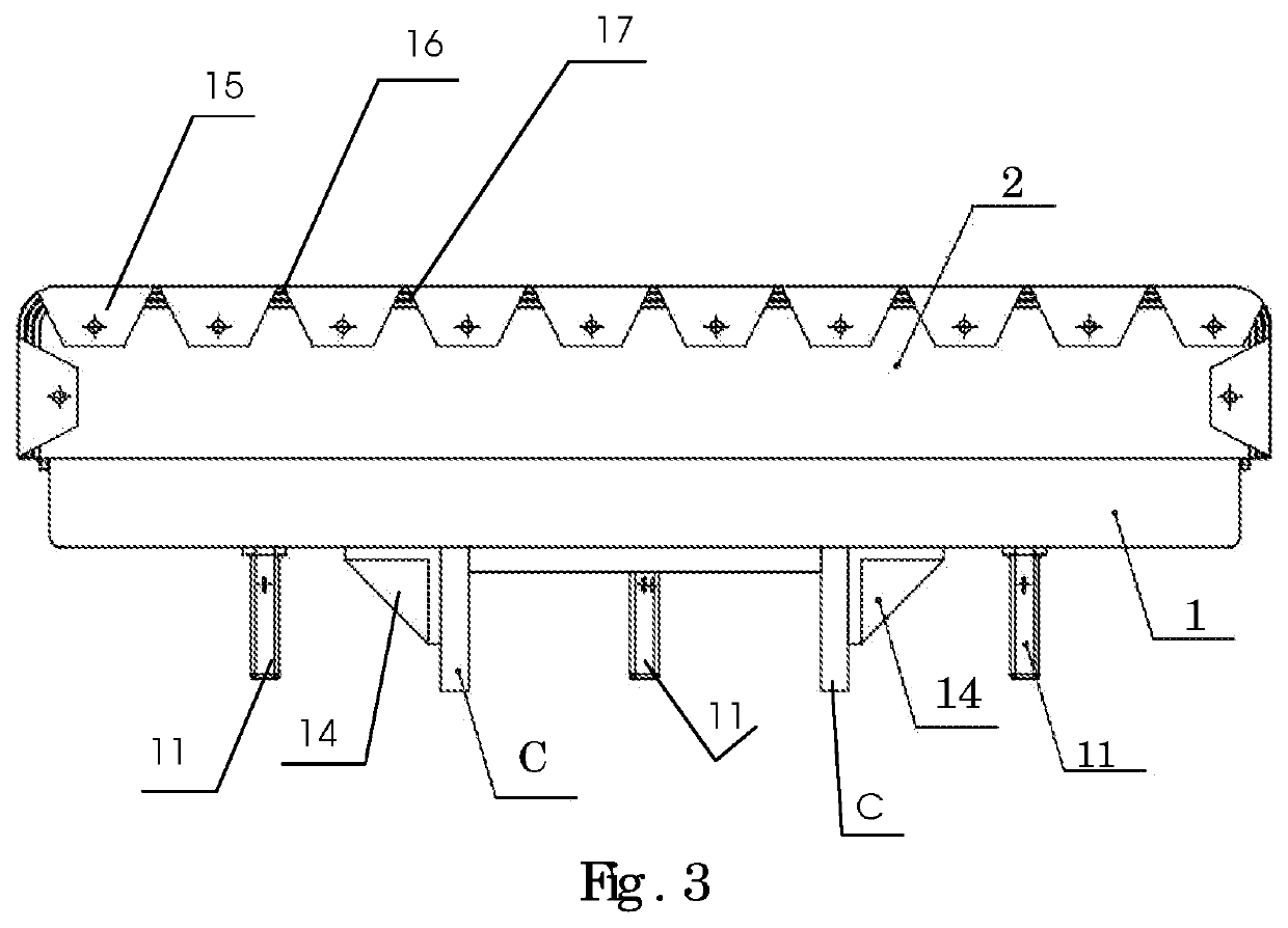 Automobile Collision Impact Reducer with Spring,  Plate and Cushioning materials