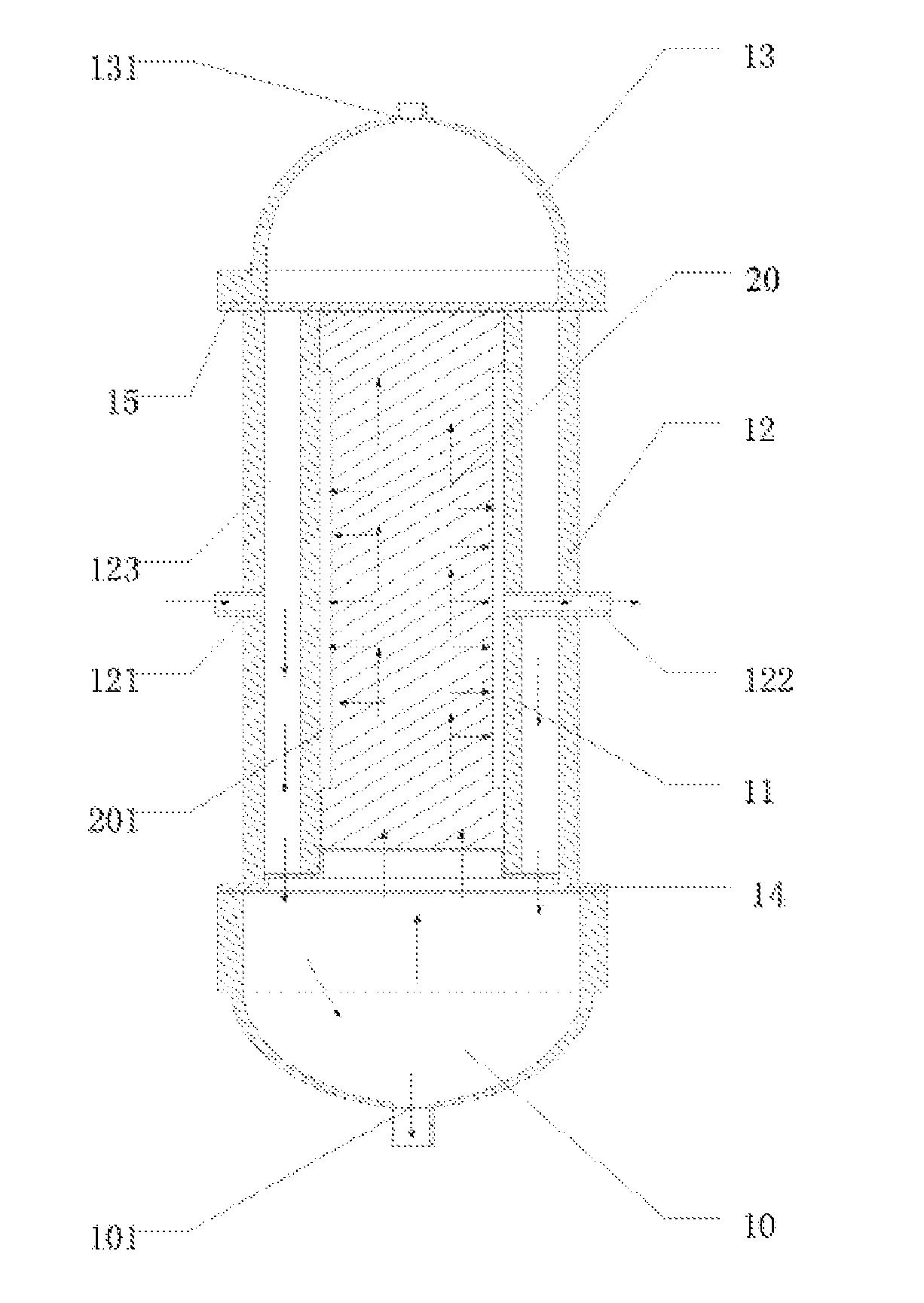 Water purification device, and method using water purification device to filter water