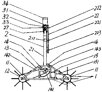 Motor machine training device for training semicircle arcing robot to serve ball along diameter