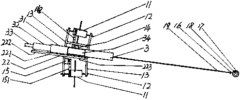 Motor machine training device for training semicircle arcing robot to serve ball along diameter