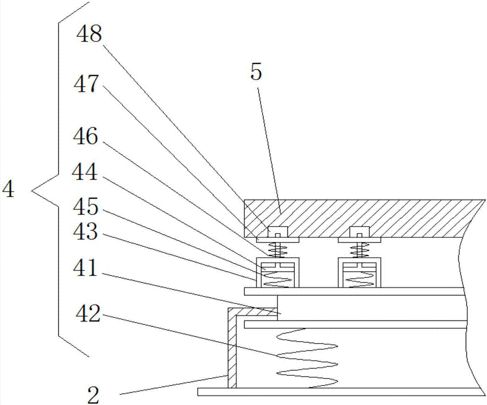 Automobile battery fixing device