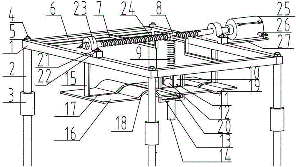 Human body curve type electromechanical control fumigating moxibustion device capable of moving and positioning moxa stick