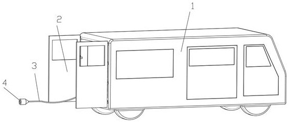 Mobile detection vehicle for testing electric pile