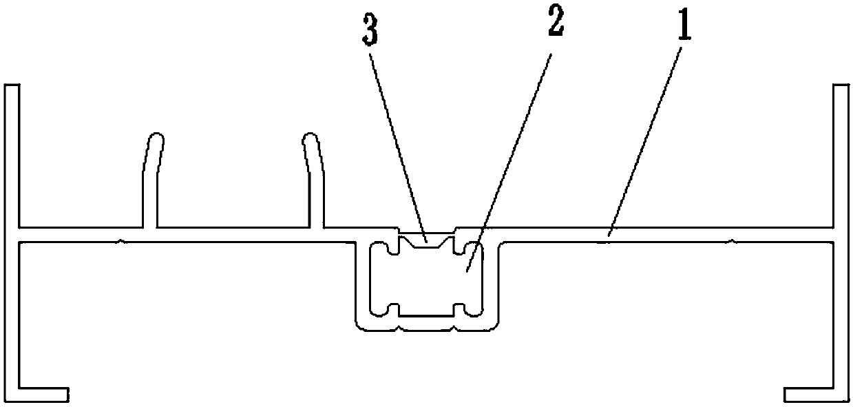 Production process of novel heat insulation cast electrophoresis aluminium section structure