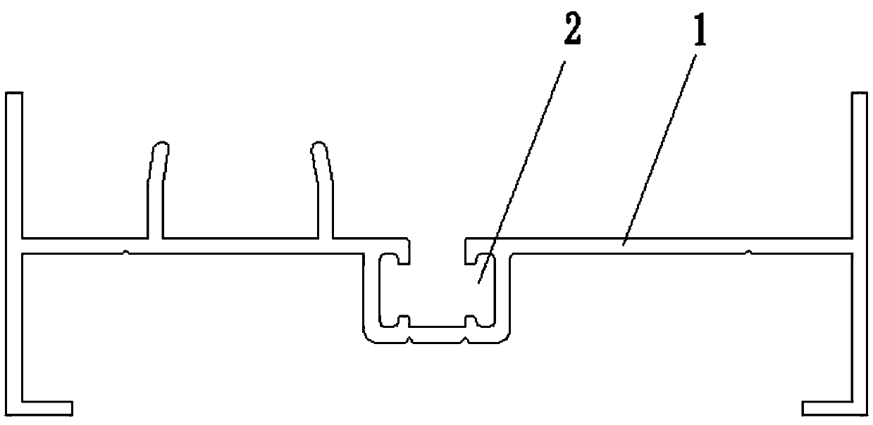 Production process of novel heat insulation cast electrophoresis aluminium section structure