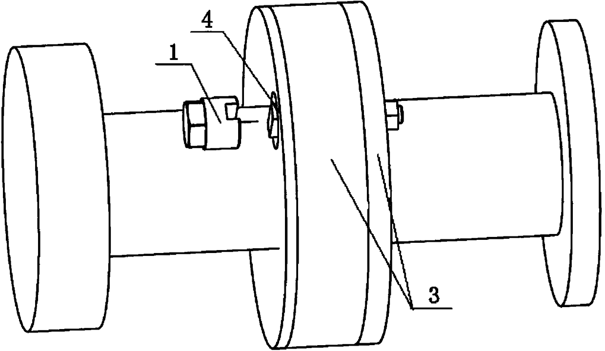 Coupling pin disassembling tool for engine test bed