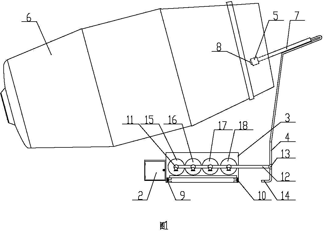 Automatic addition proportioner in concrete mixer transportation tank truck transportation process