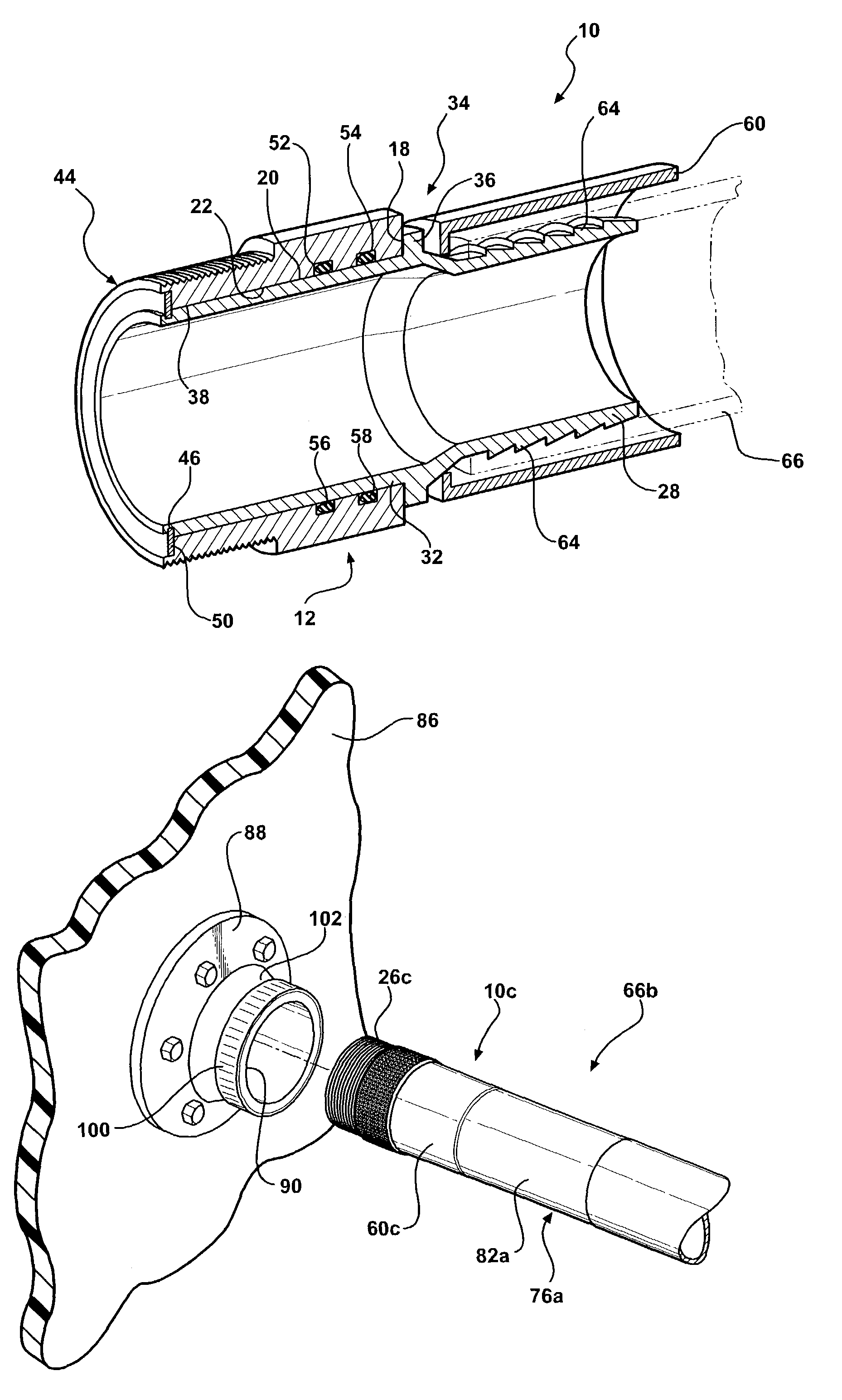 Flexible pipe coupling