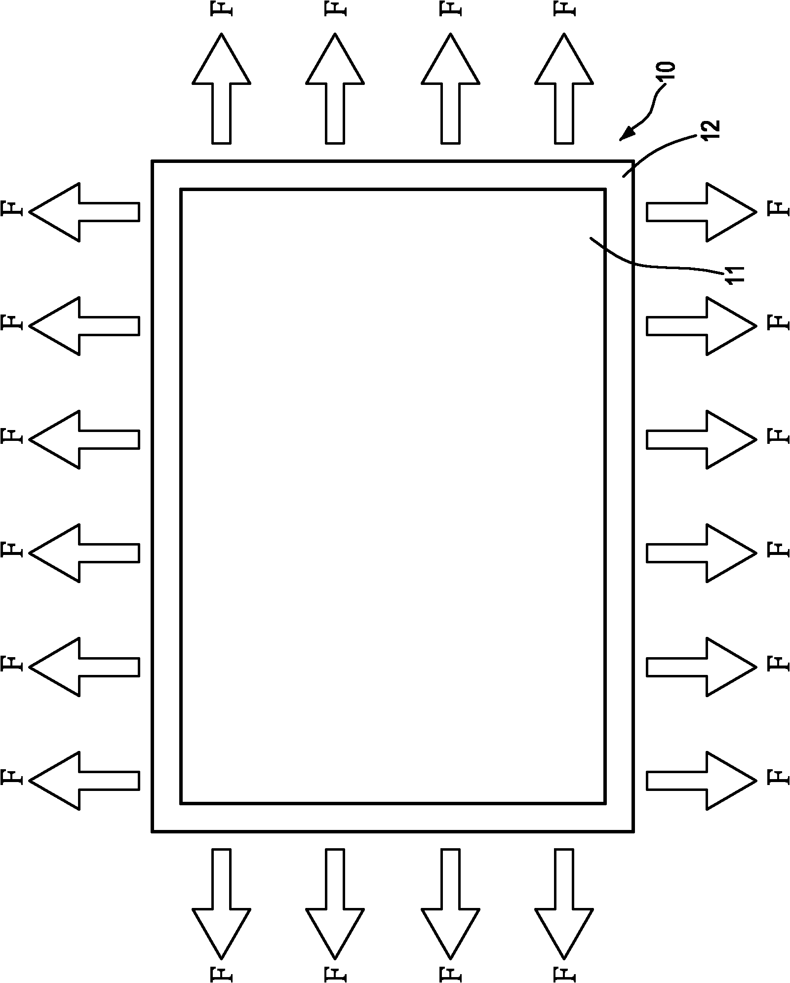 Printing screen having anisotropic tensile force and manufacturing method thereof